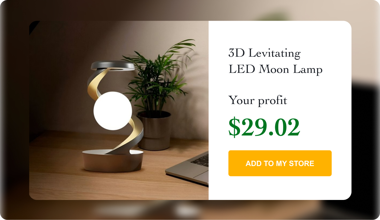 3D Levitating LED Moon Lamp