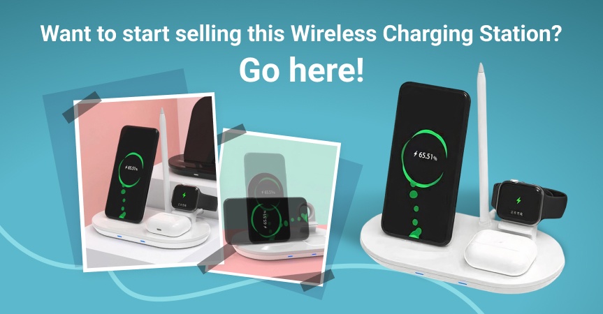 a picture showing this week's bestseller - 4-in-1 Wireless Device Charging Station