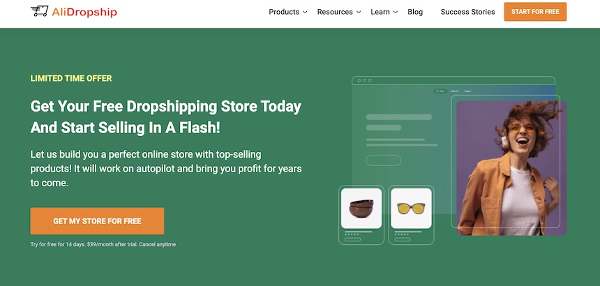 get a free dropshipping store