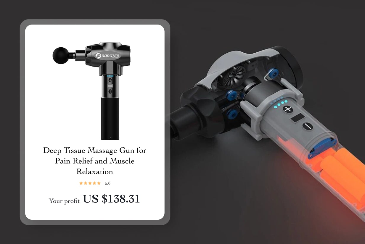 Deep Tissue Massage Gun for Pain Relief and Muscle Relaxation